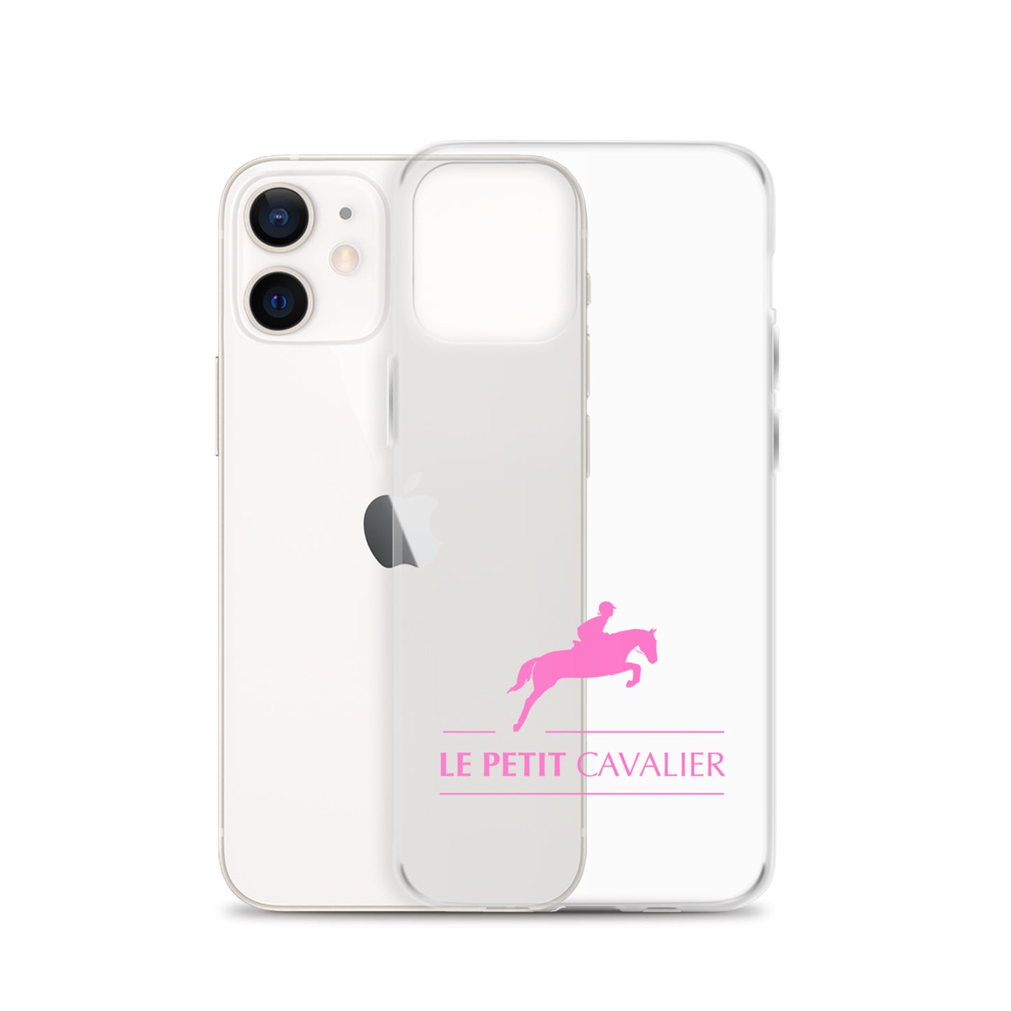 Coque/Protection iPhone - Logo cheval rose