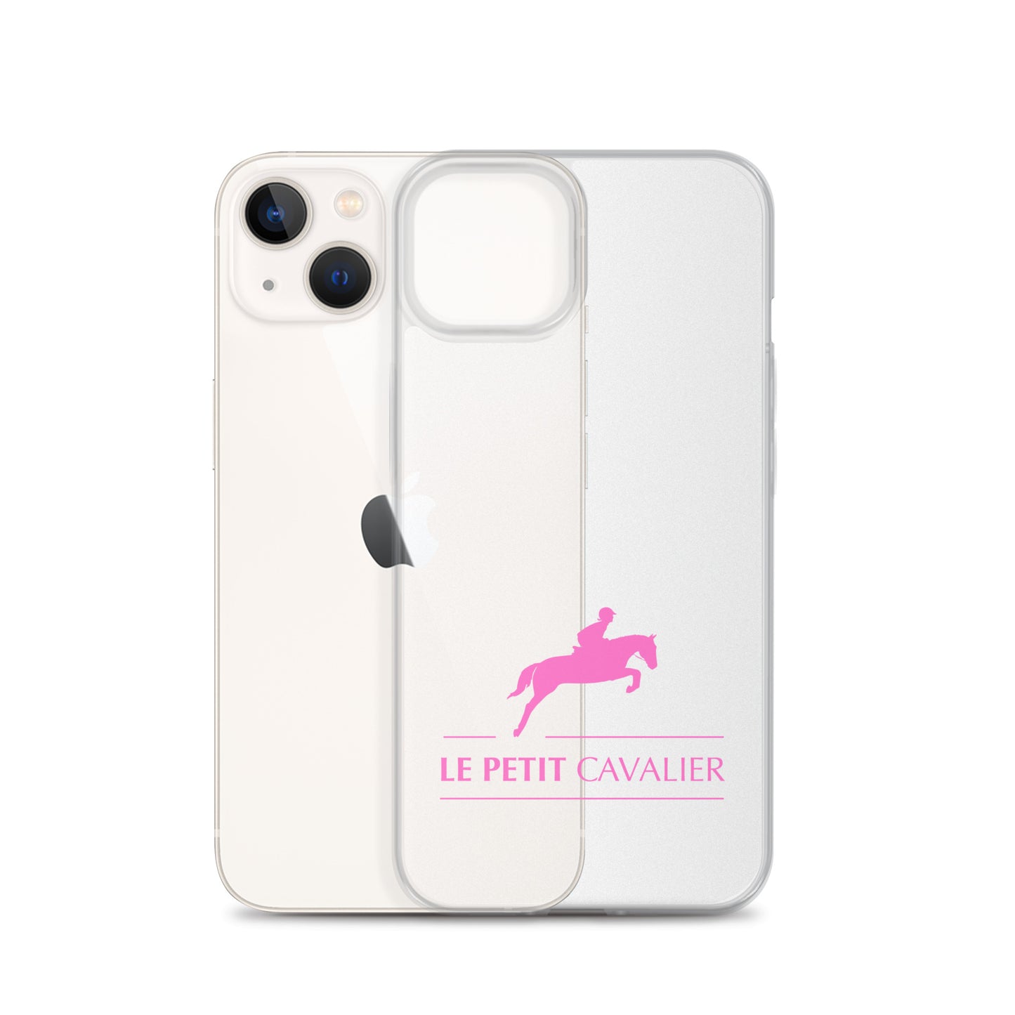 Coque/Protection iPhone - Logo cheval rose