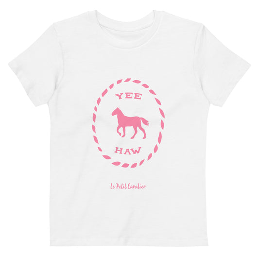 T-shirt enfant 100% coton bio - YEEHAW Rose