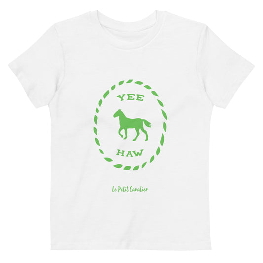 T-shirt enfant 100% coton bio - YEEHAW Vert