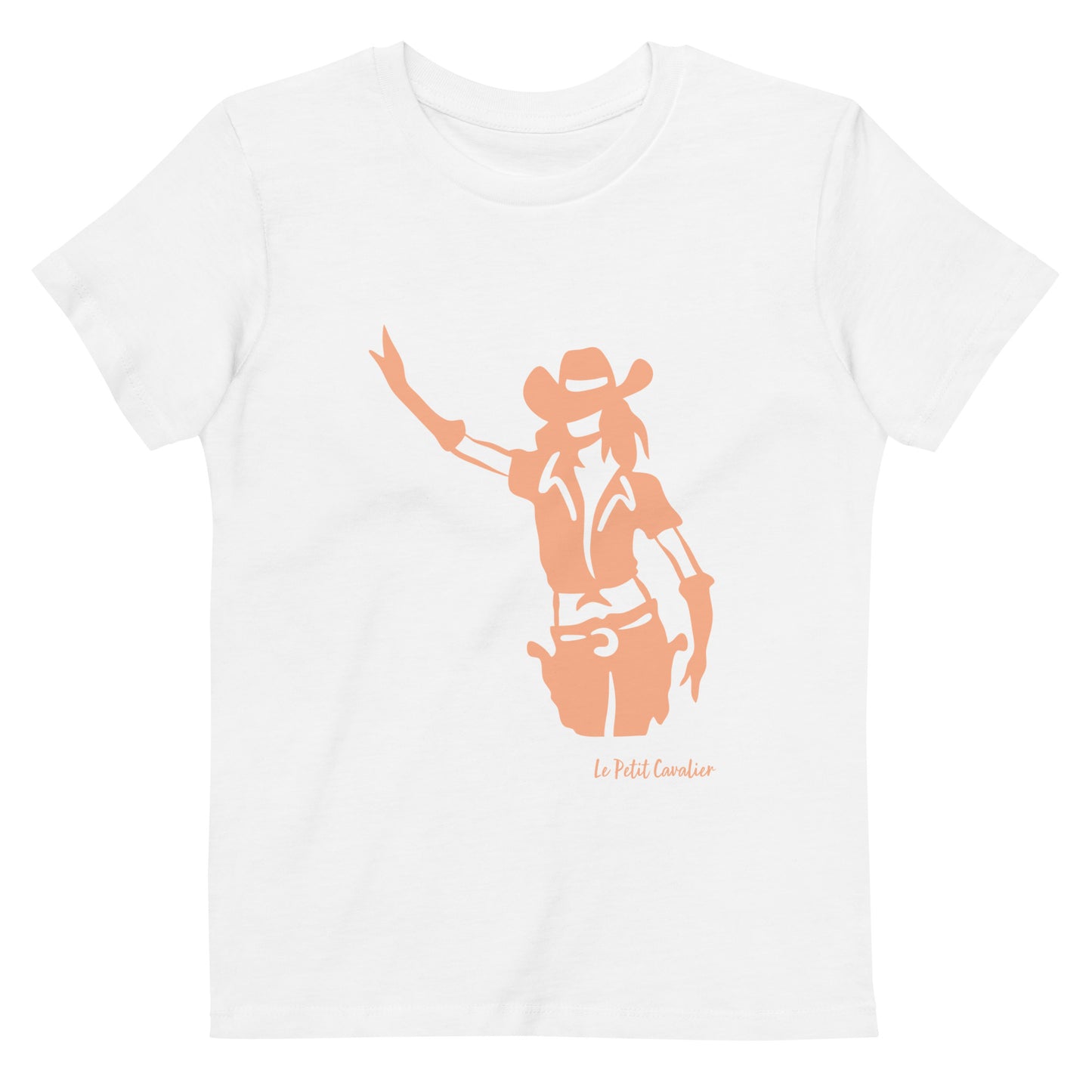 T-shirt enfant 100% coton bio - COWGIRL Orange